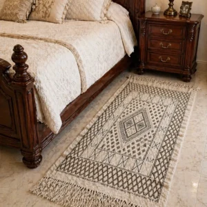 Berber Diamond-1Natural Ivory Berber Diamond Tunisian Handmade Wool Carpet